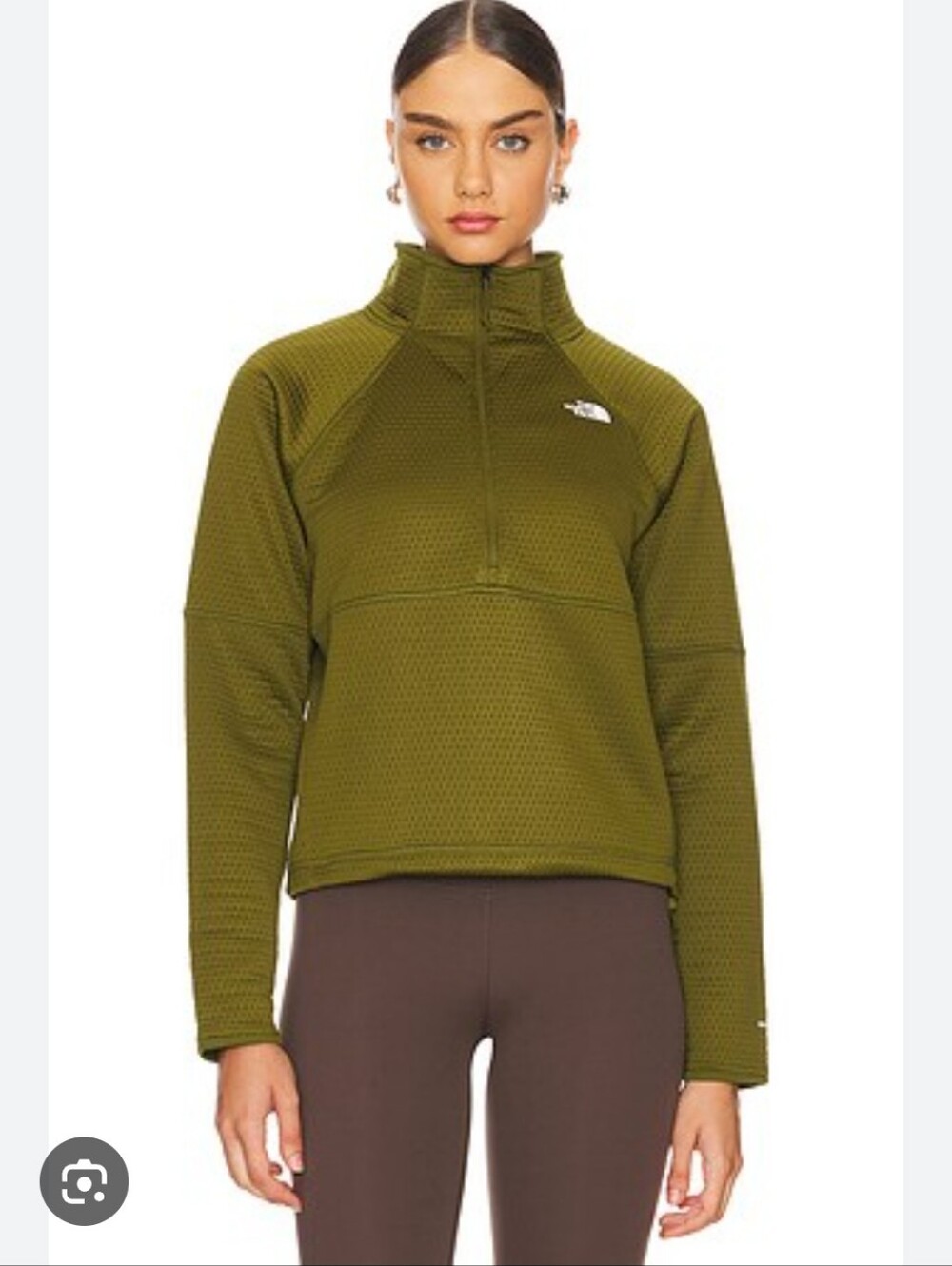 The North Face Forest Olive 1/4 Zip Thermal Pullover